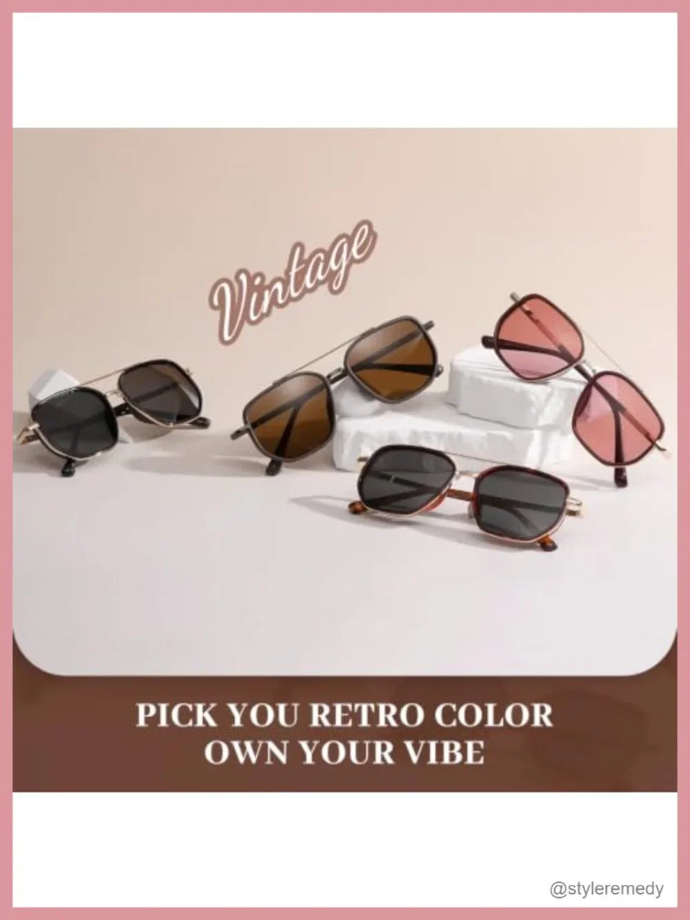 Retro Metal Frame Polarized Aviator Sunglasses UV400 Protection